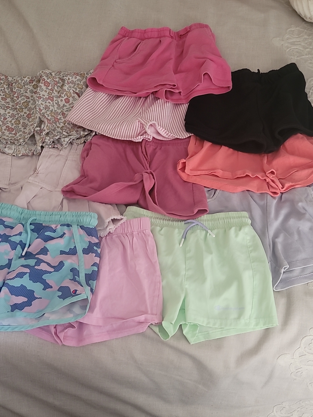 x11 Girls' Pink and Pastel Mixed Shorts, Soze 7-8, Mostly H&M, Mixed Brands